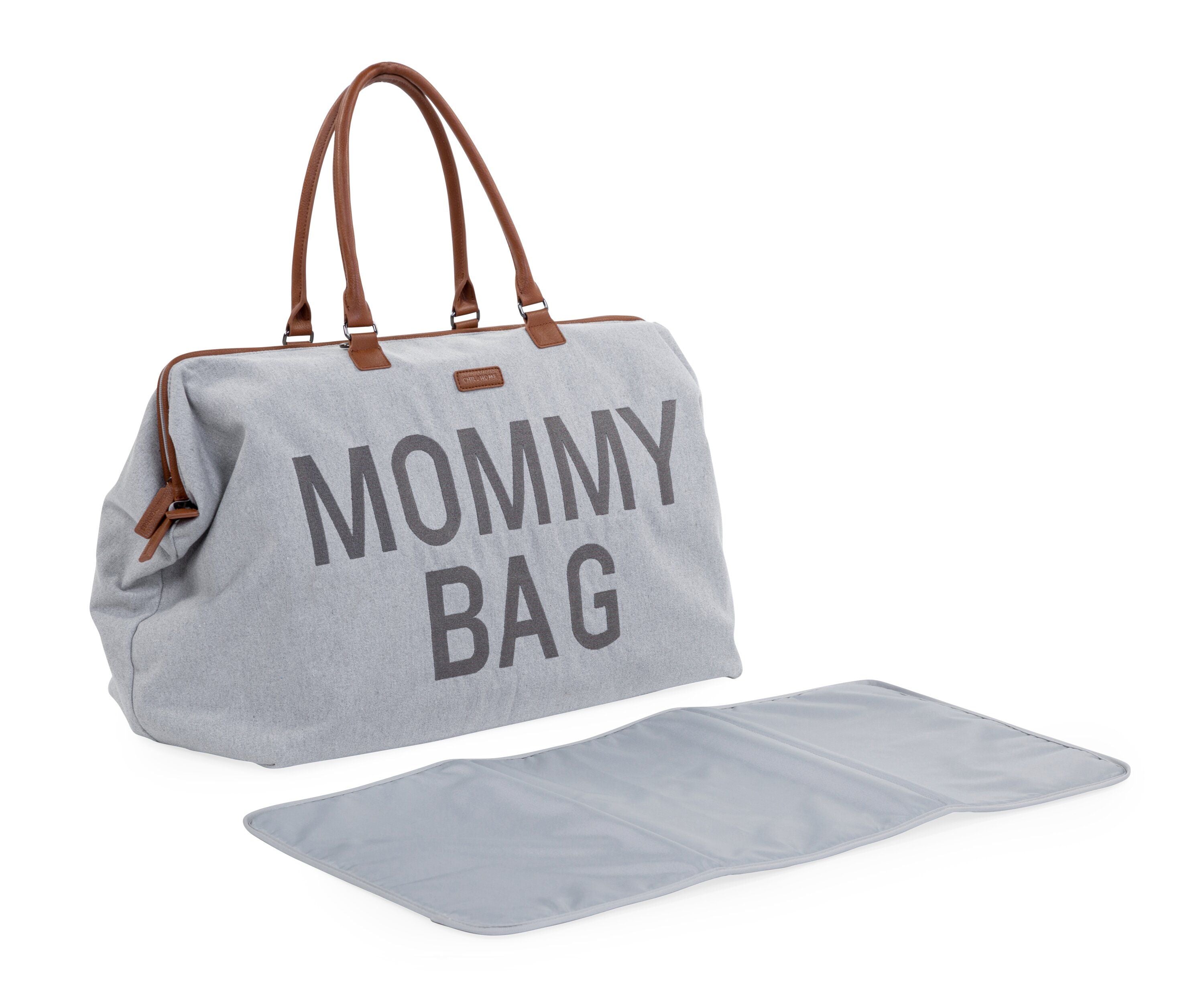 MOMMY BAG ® NURSERY BAG - CANVAS GREY - IL CASSETTO DEL BEBÈ