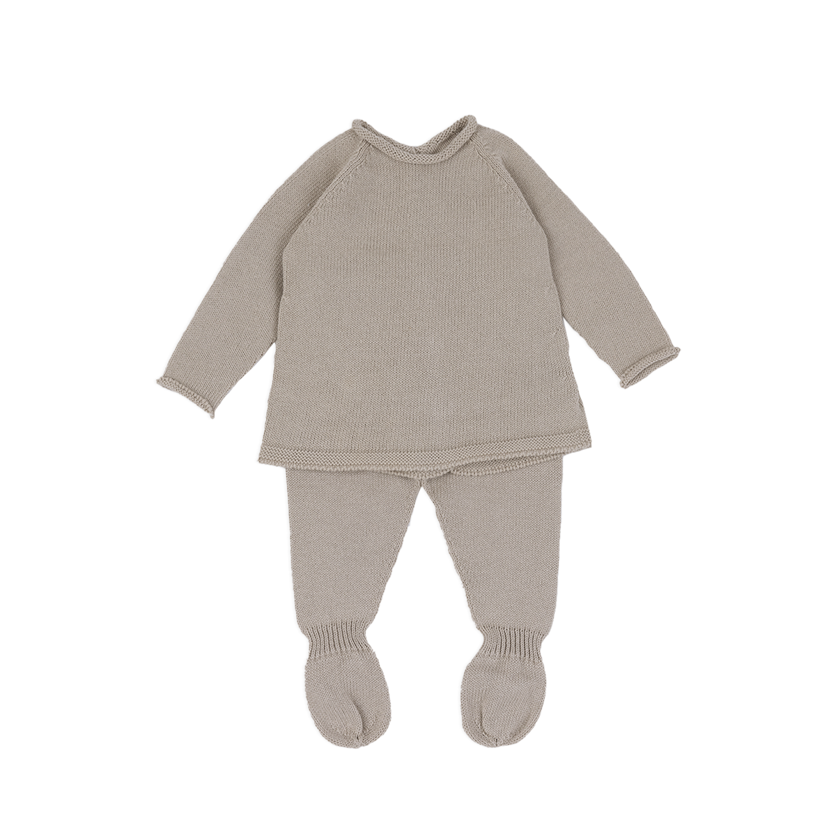Set neonato in maglia-Beige - IL CASSETTO DEL BEBÈ
