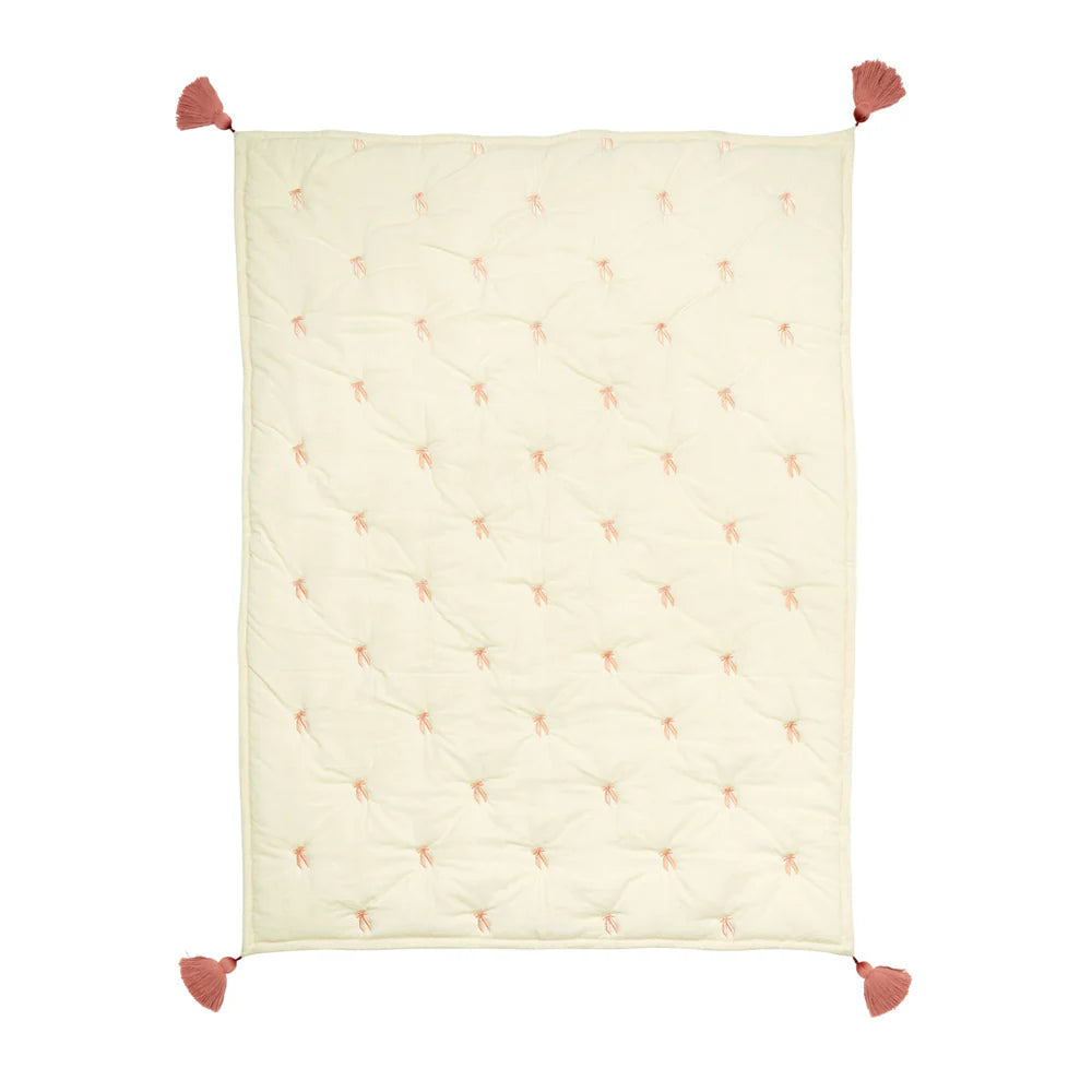 Coperta-Ricamo fiocchi