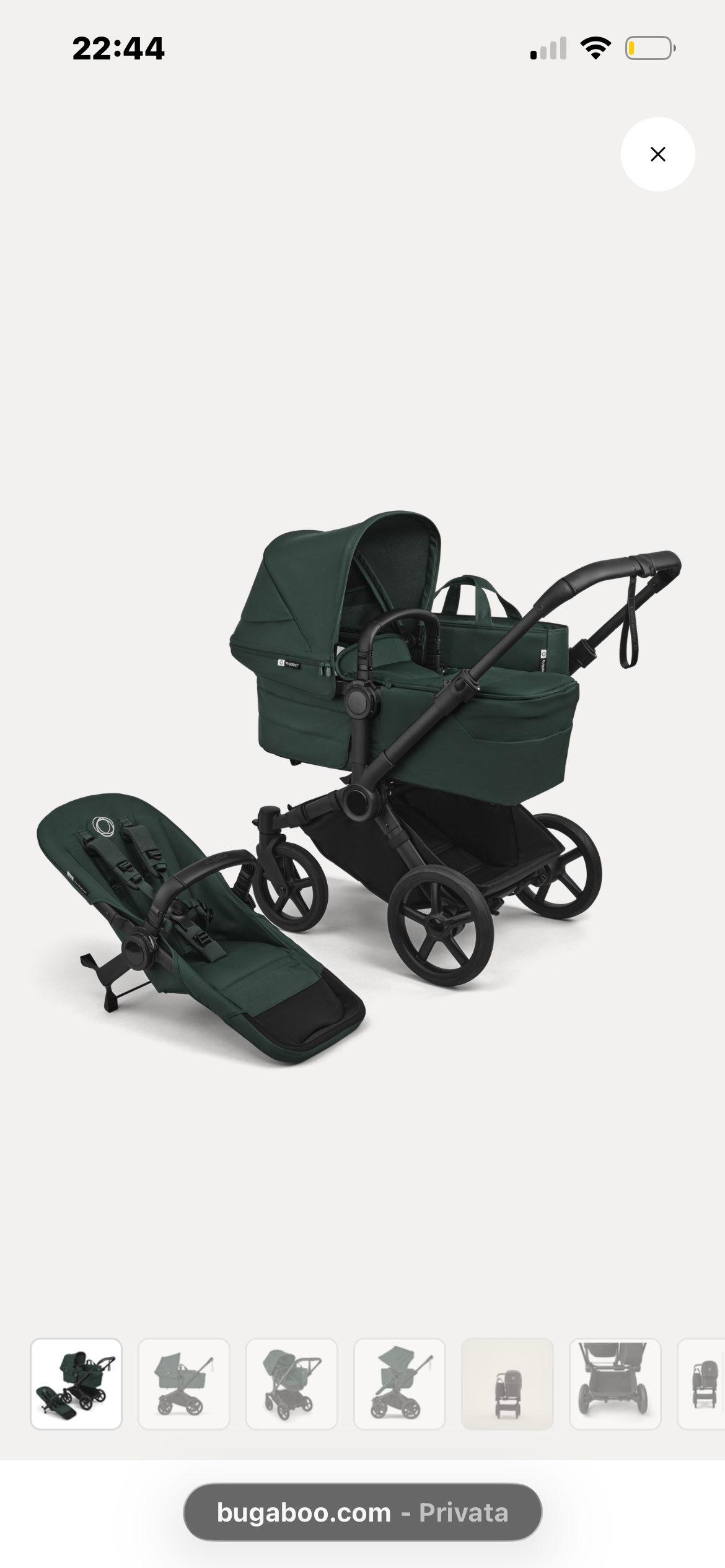 Duo-Bugaboo Donkey 6 Mono Passeggino 2 in 1