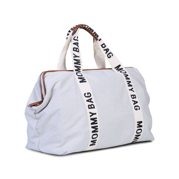 MOMMY BAG ® NURSERY BAG-CANVAS OFF WHITE - IL CASSETTO DEL BEBÈ