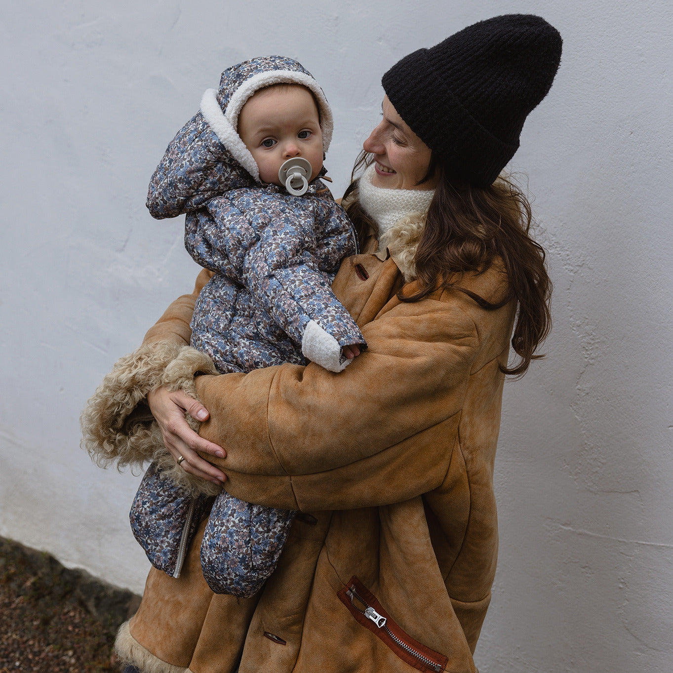 Sacco Tuta invernale-Fiori blu