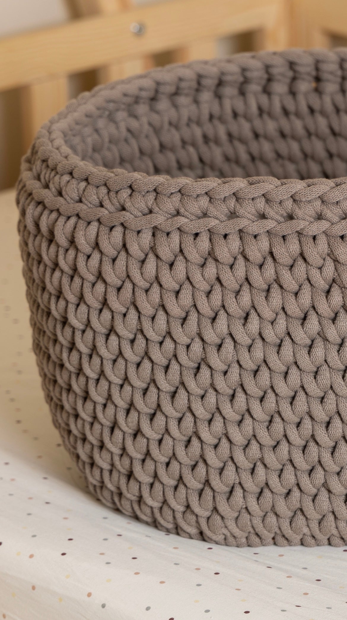 Culla uncinetto bebè Moka - IL CASSETTO DEL BEBÈ