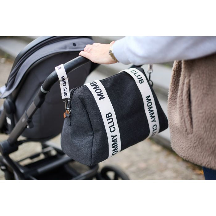 MOMMY CLUB BORSA PASSEGGINO FASCIATOIO-CANVAS BLACK