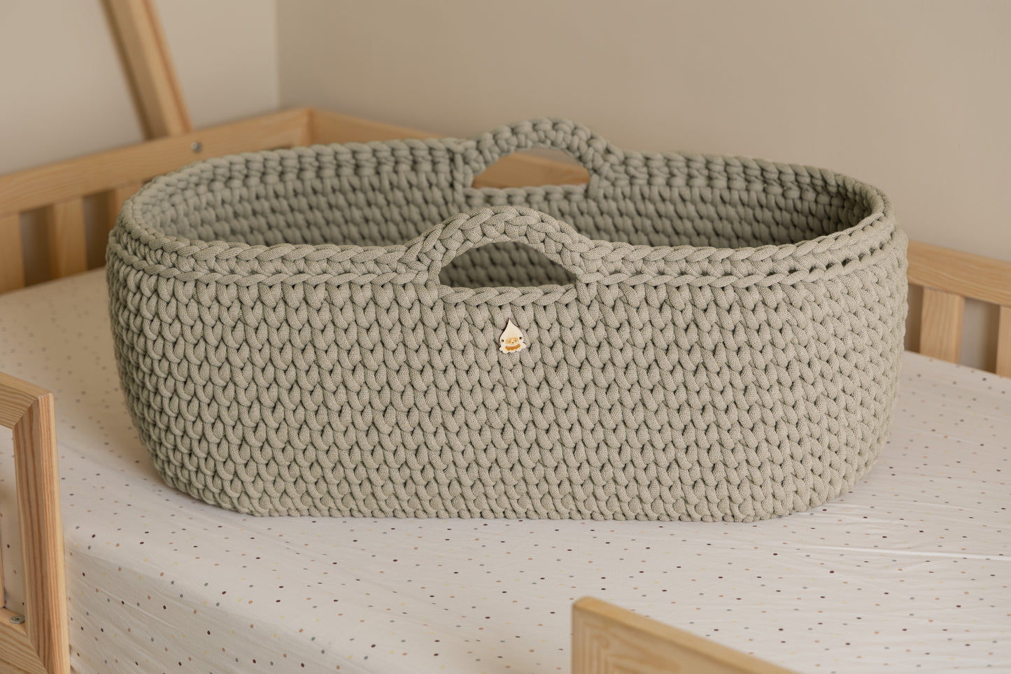 Culla Neonato 2-in-1 con Supporto Evolutivo in Legno-Trasformabile in Palestrina