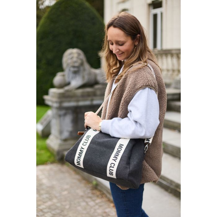 MOMMY CLUB BORSA PASSEGGINO FASCIATOIO-CANVAS BLACK