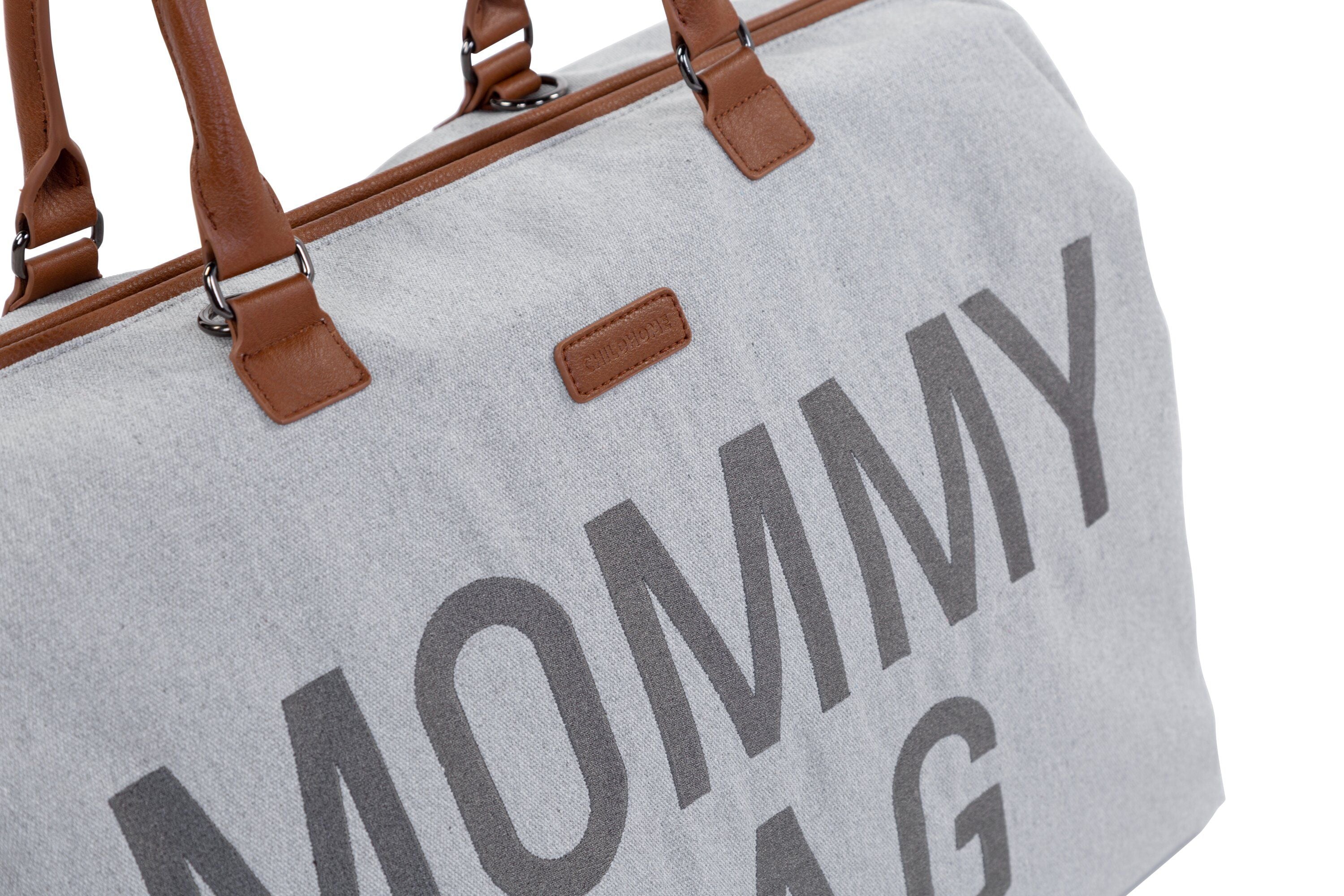 MOMMY BAG ® NURSERY BAG - CANVAS GREY - IL CASSETTO DEL BEBÈ