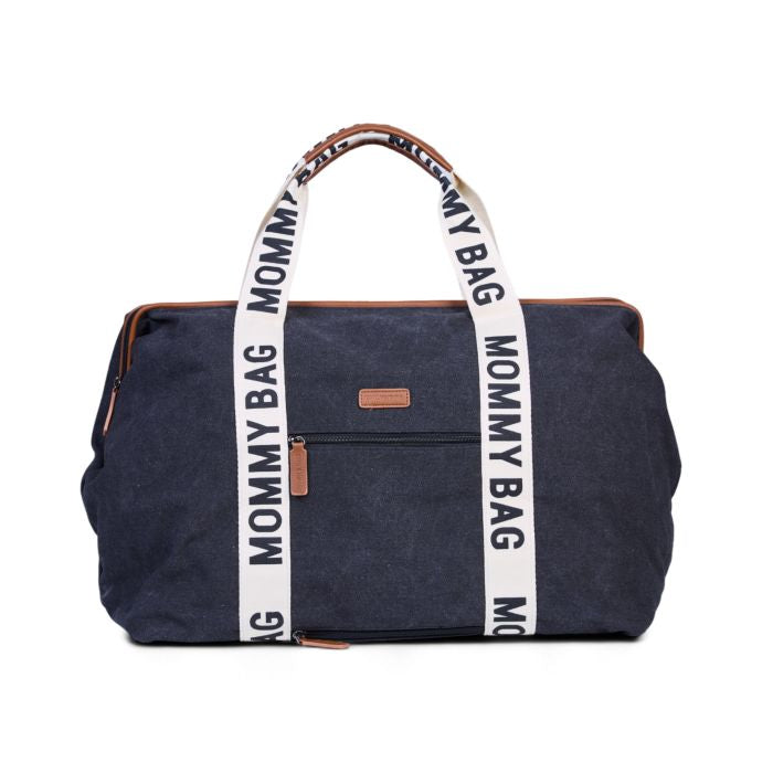 MOMMY BAG ® NURSERY BAG-SIGNATURE CANVAS BLACK