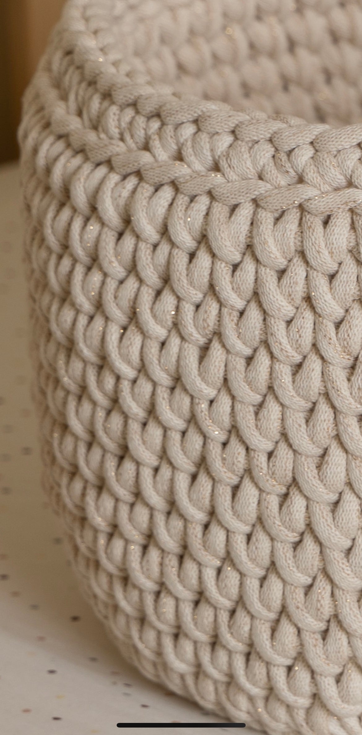 Culla uncinetto bebè Avorio Gold - IL CASSETTO DEL BEBÈ