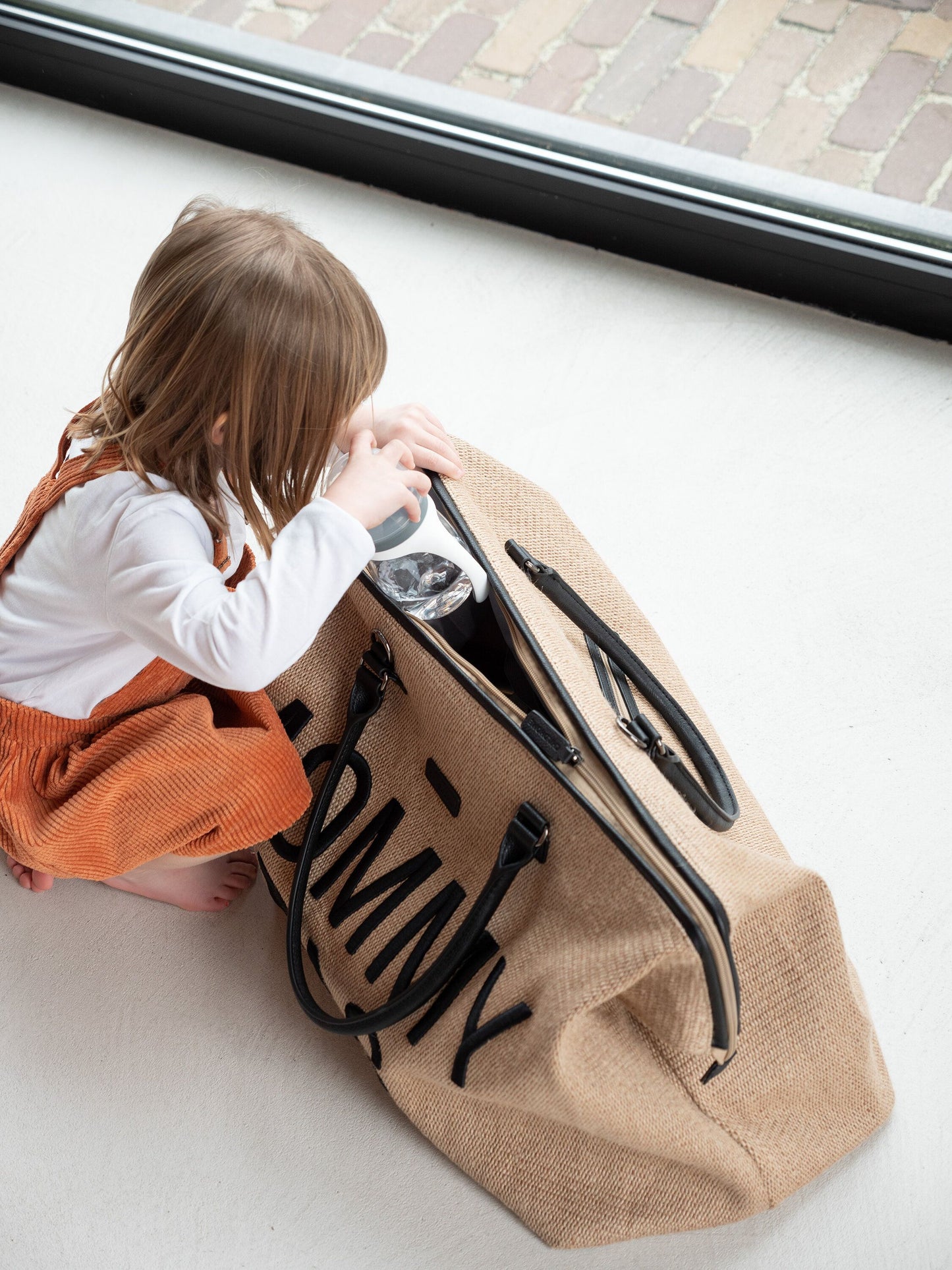 MOMMY BAG ® NURSERY BAG-RAFFIA LOOK - IL CASSETTO DEL BEBÈ