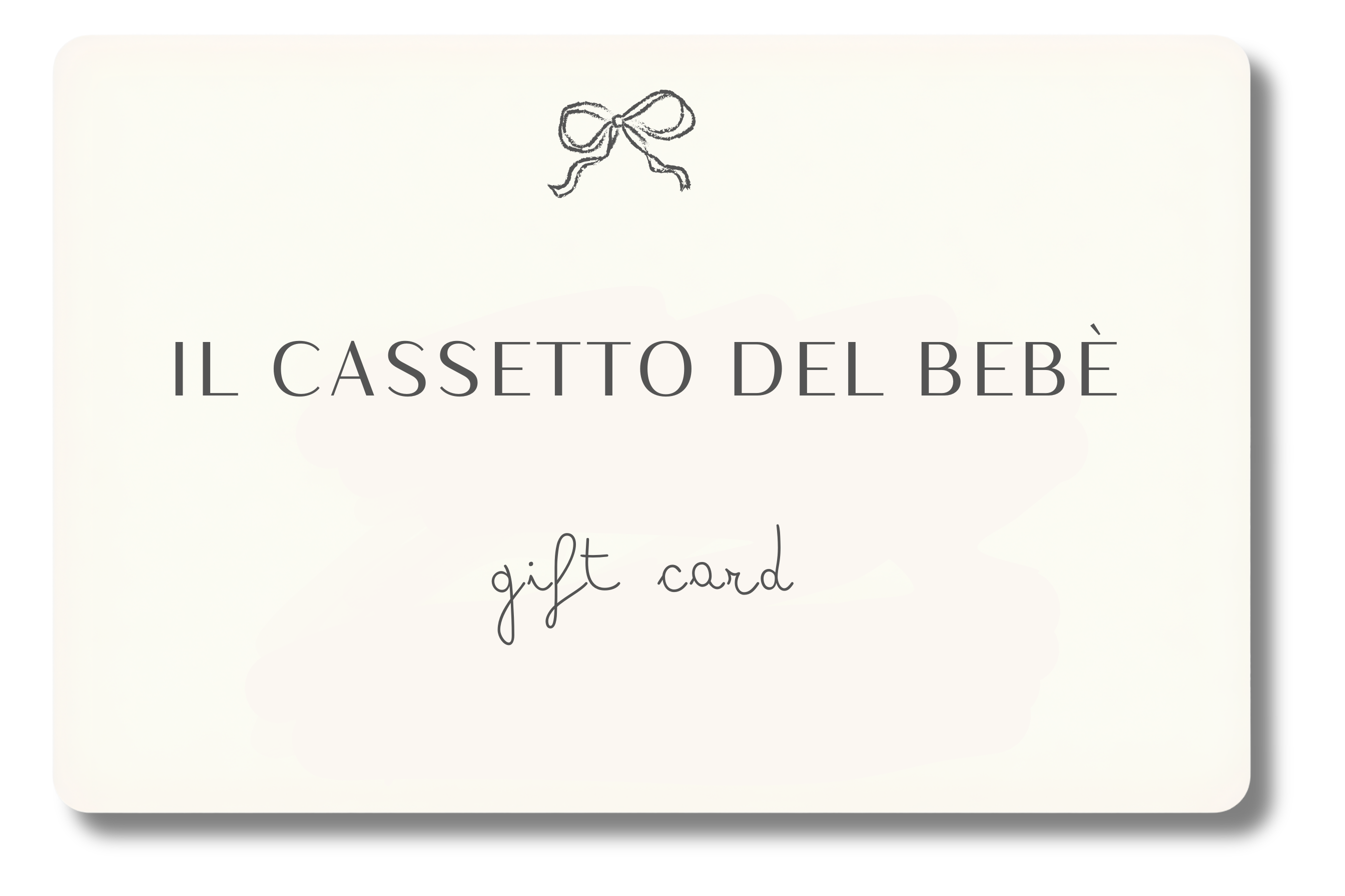 GIFT CARD NEONATO IL CASSETTO DEL BEBÈ