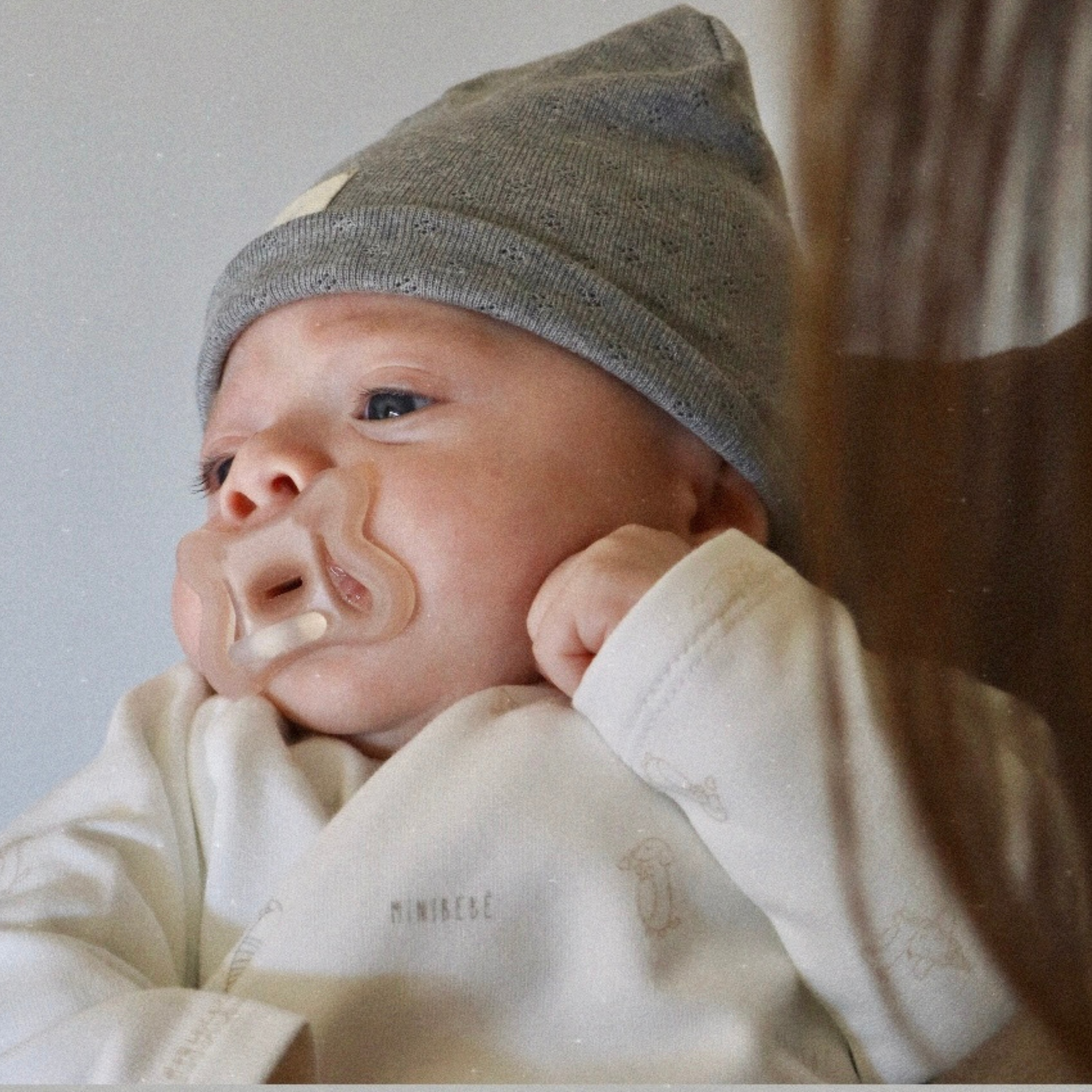 Cappellino Iconic Pointelle grigio