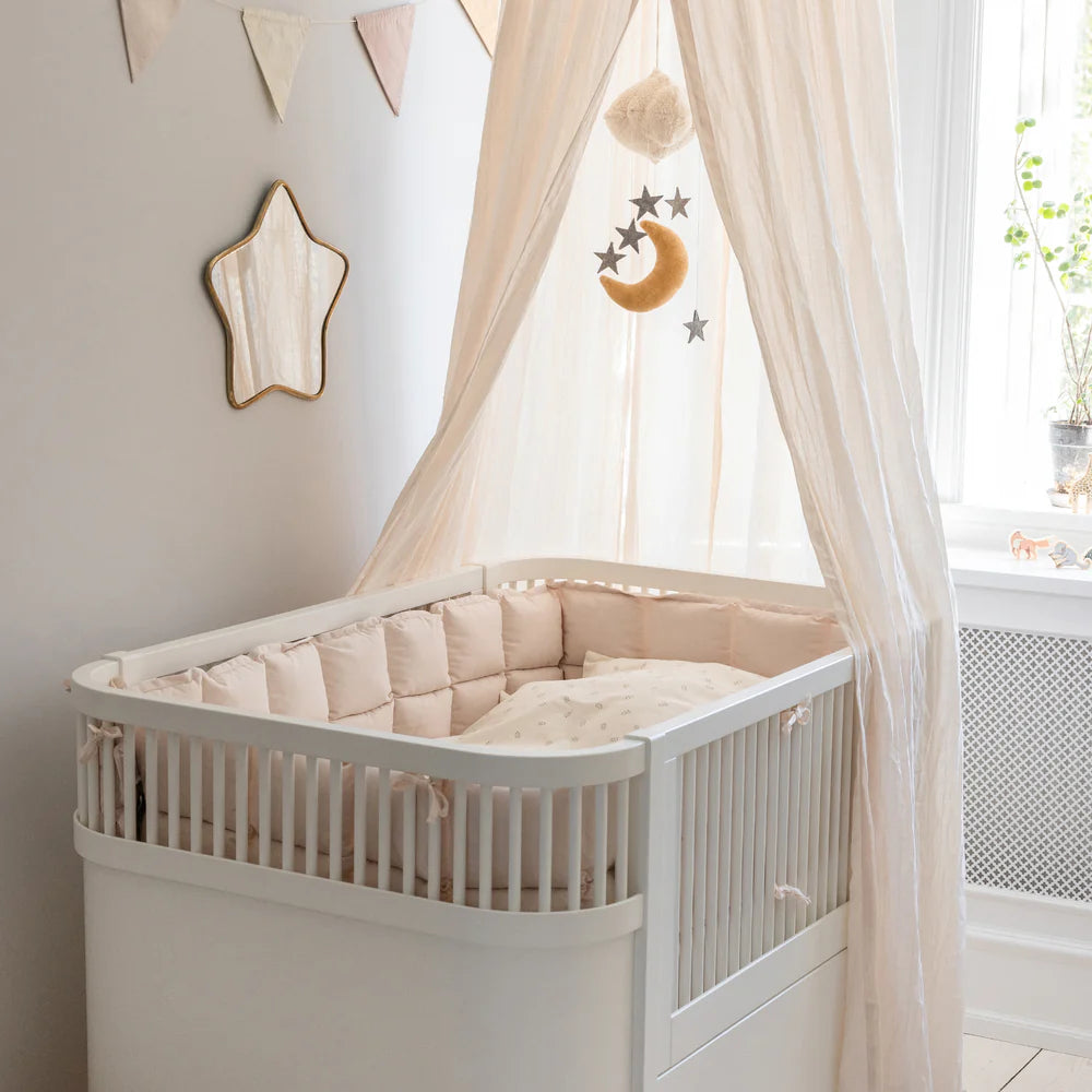 Paracolpi rosa letto Sebra Canopy rosa arredo cameretta