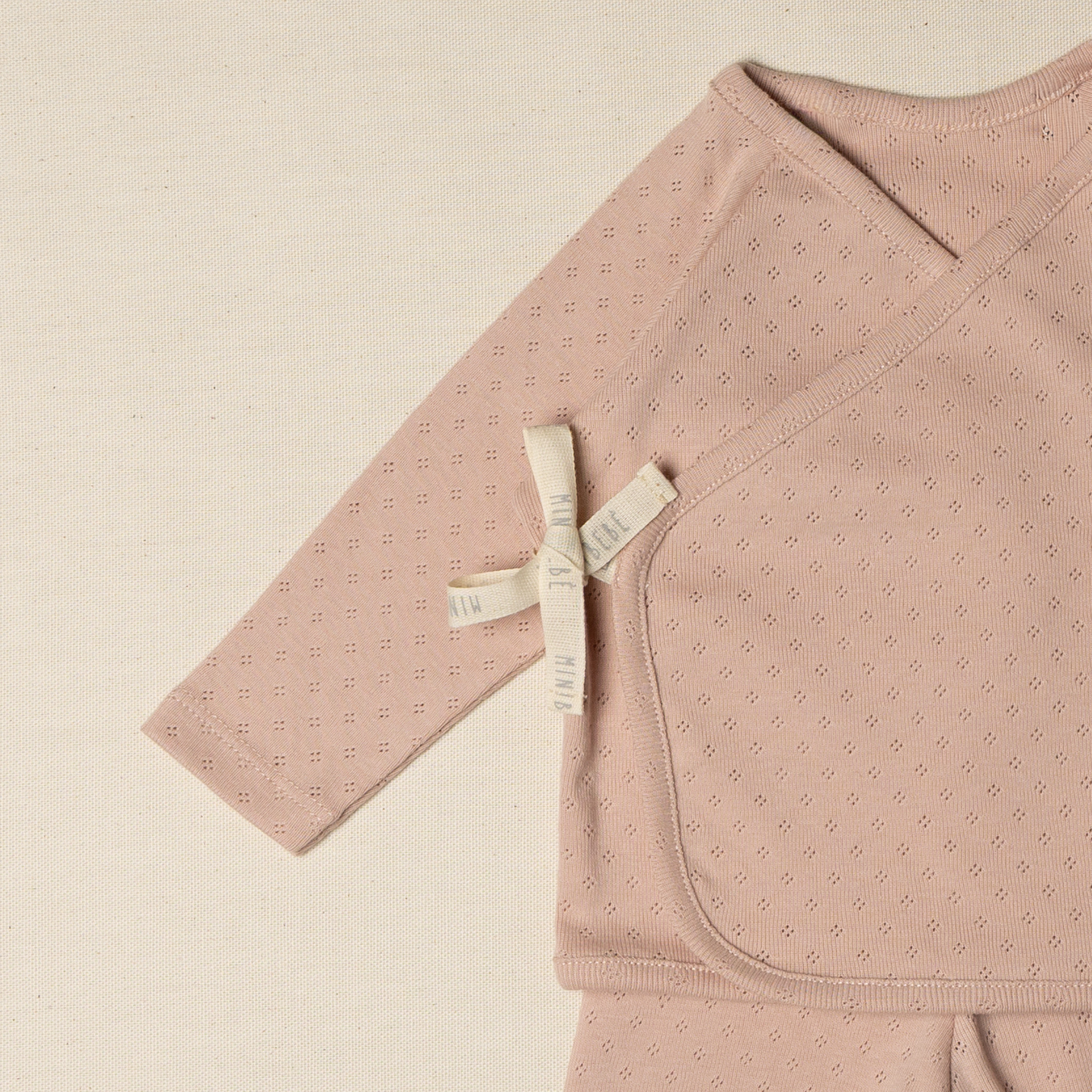 maglia kimono rosa cotone il cassetto del bebè