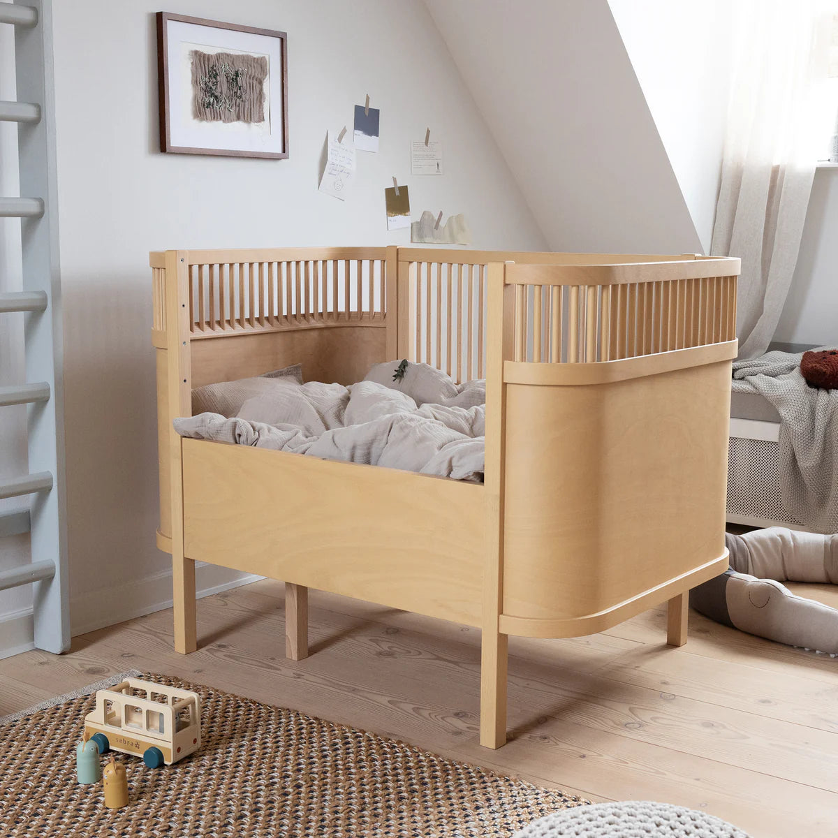 LETTO EVOLUTIVO baby & junior SEBRA legno naturale - IL CASSETTO DEL BEBÈ 