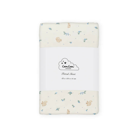 Lenzuolo con angoli-Lettino 70x140-Scoiattolo