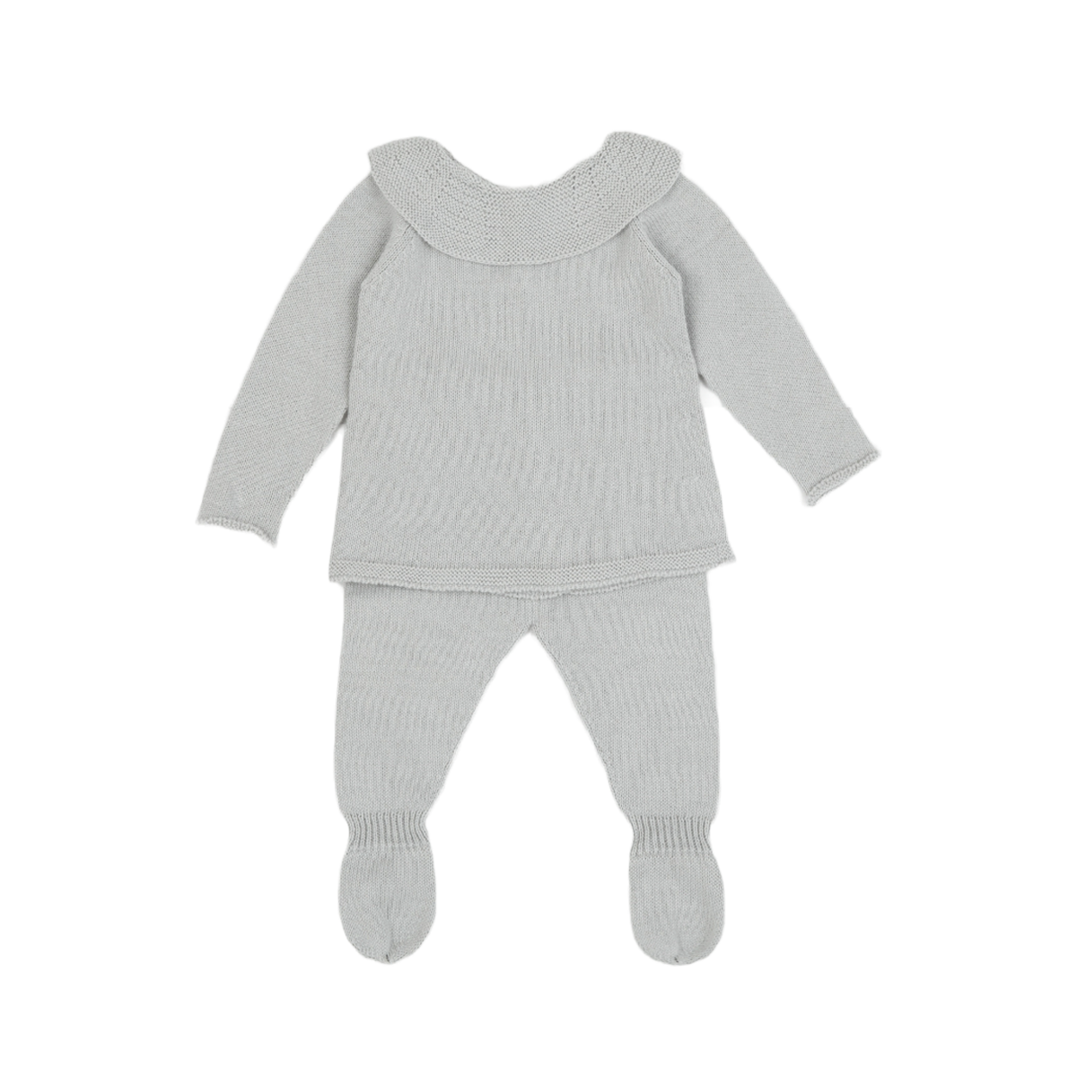 Set neonato in maglia-Polvere - IL CASSETTO DEL BEBÈ 