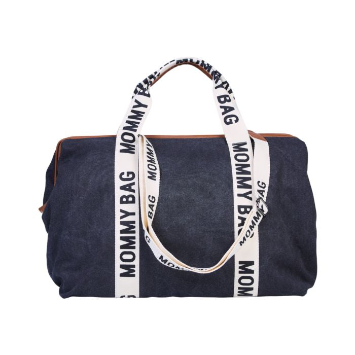 MOMMY BAG ® NURSERY BAG-SIGNATURE CANVAS BLACK