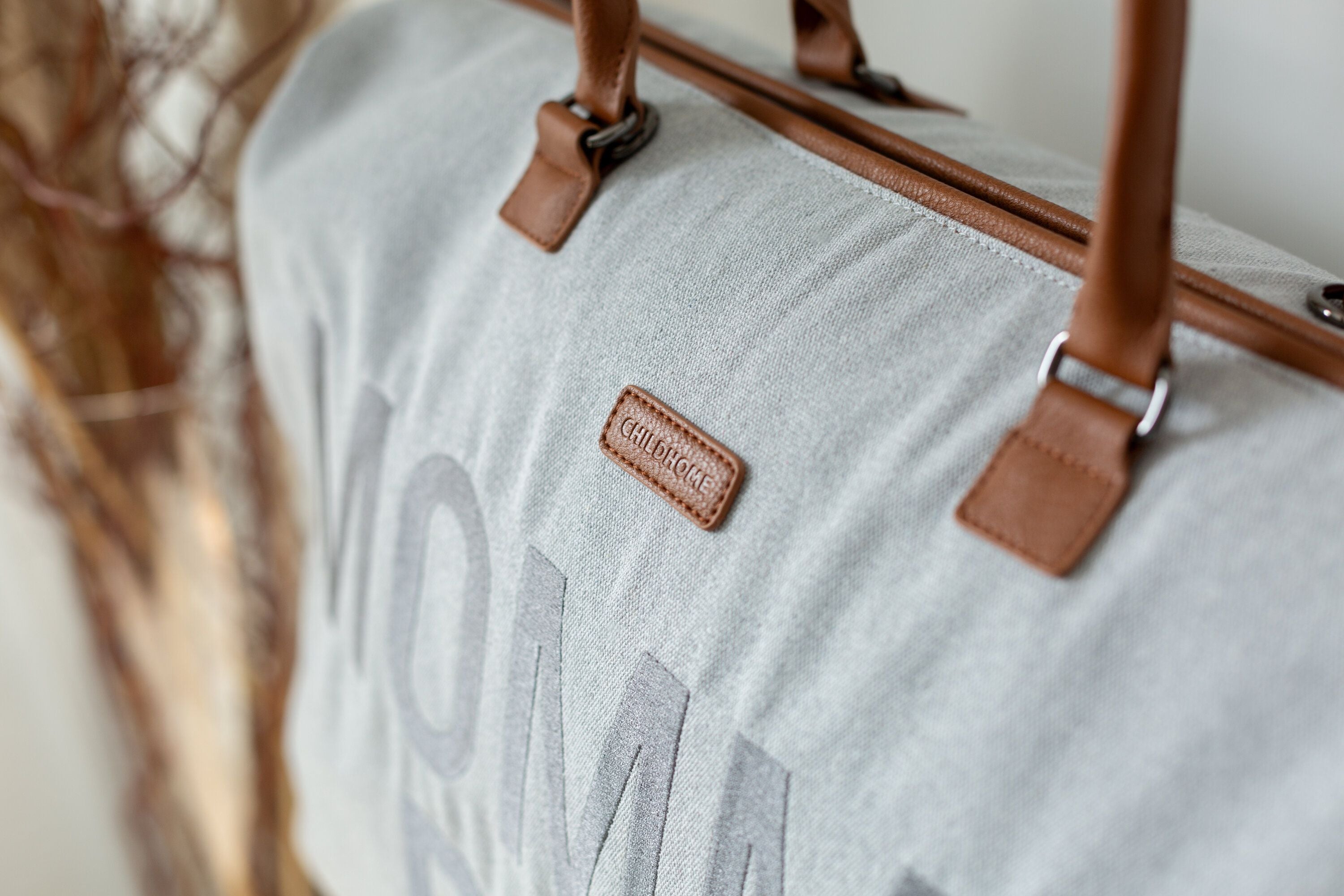 MOMMY BAG ® NURSERY BAG - CANVAS GREY - IL CASSETTO DEL BEBÈ 