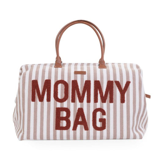 MOMMY BAG ® NURSERY BAG - Stripes nude - IL CASSETTO DEL BEBÈ 