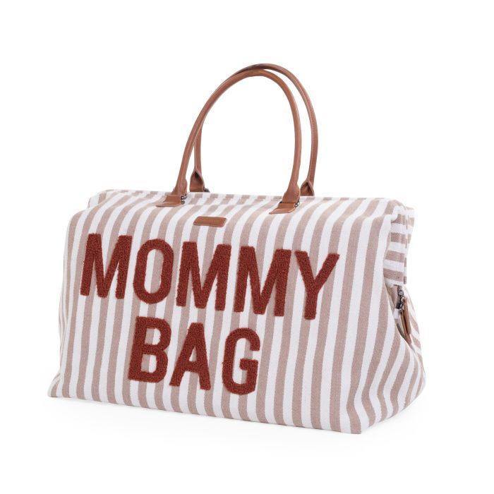 MOMMY BAG ® NURSERY BAG - Stripes nude - IL CASSETTO DEL BEBÈ 