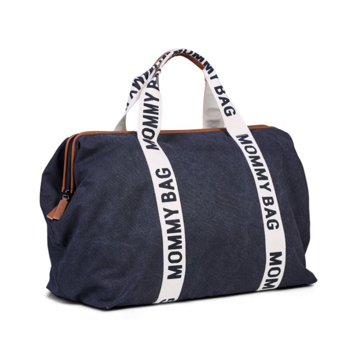 MOMMY BAG ® NURSERY BAG-SIGNATURE CANVAS BLACK