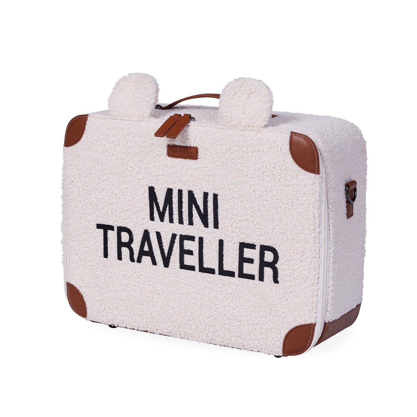 MINI TRAVELLER KIDS SUITCASE - TEDDY OFFWHITE