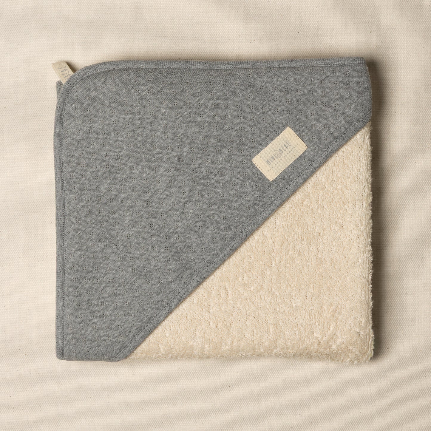 Asciugamano per il primo bagnetto in cotone organico per la pelle del neonato