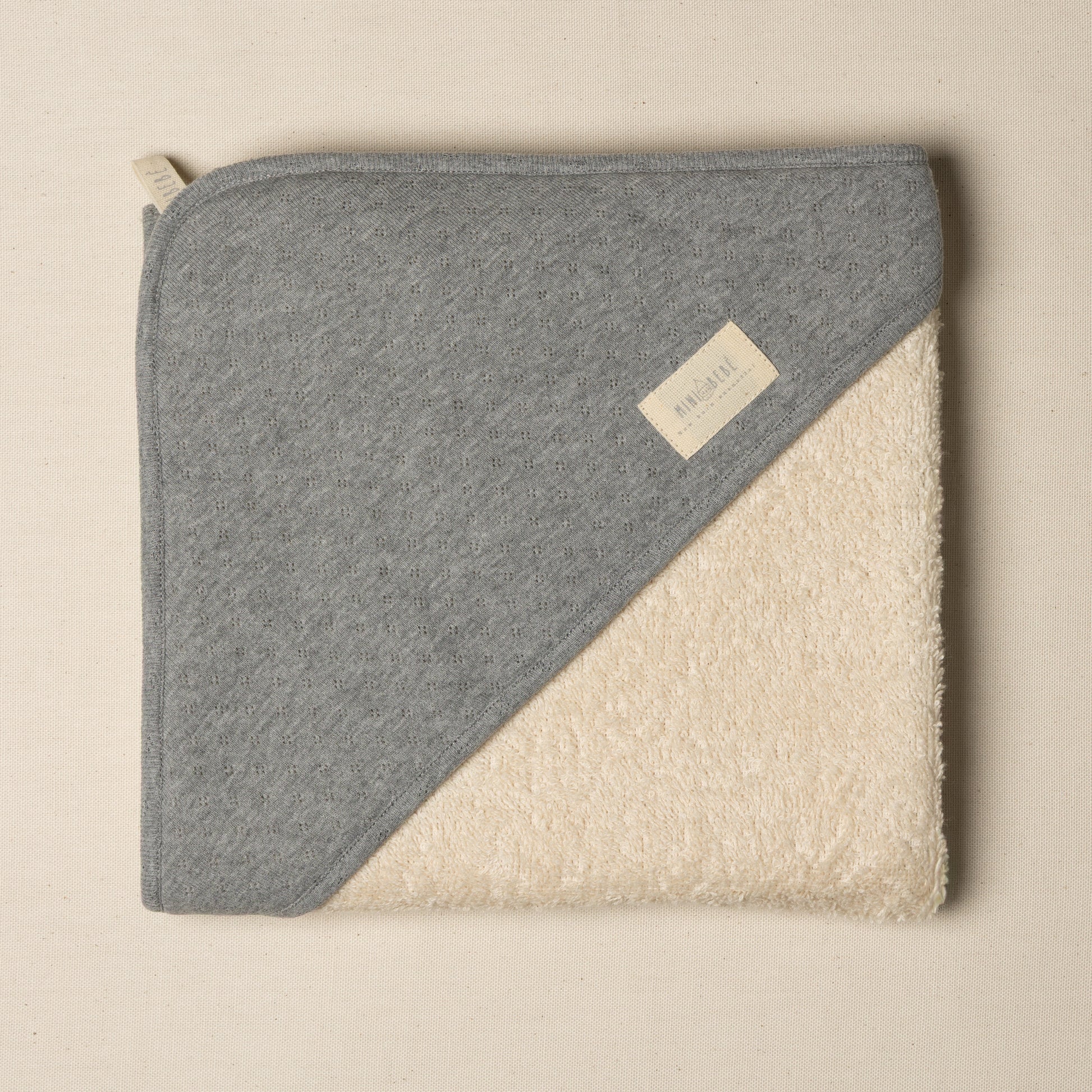 Asciugamano per il primo bagnetto in cotone organico per la pelle del neonato