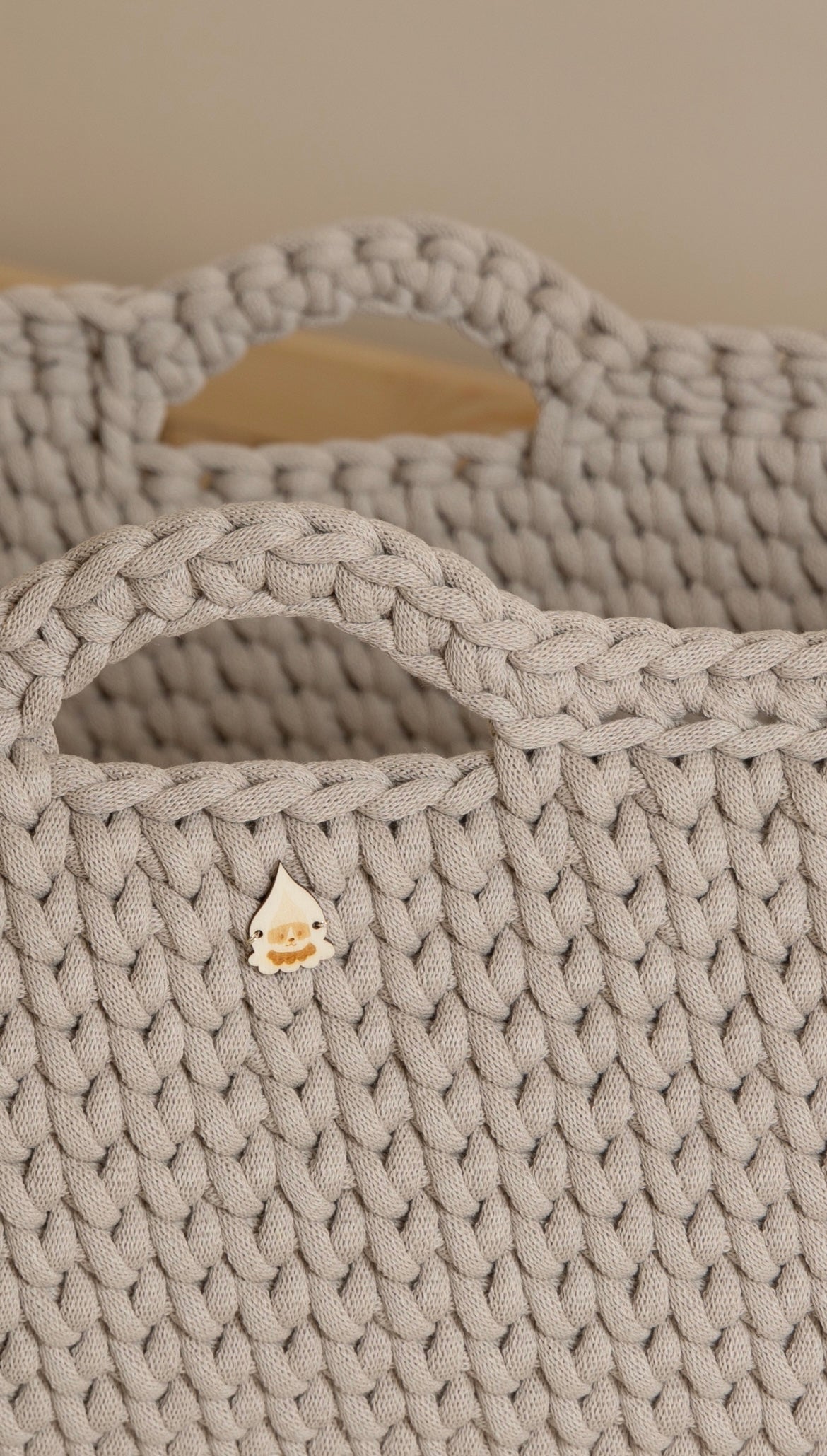 Culla uncinetto bebè Beige - IL CASSETTO DEL BEBÈ 