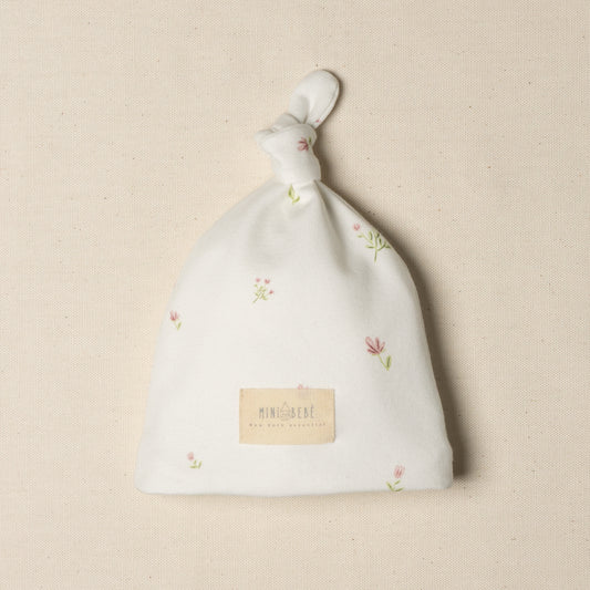 Cappellino clinica neonato in cotone organico