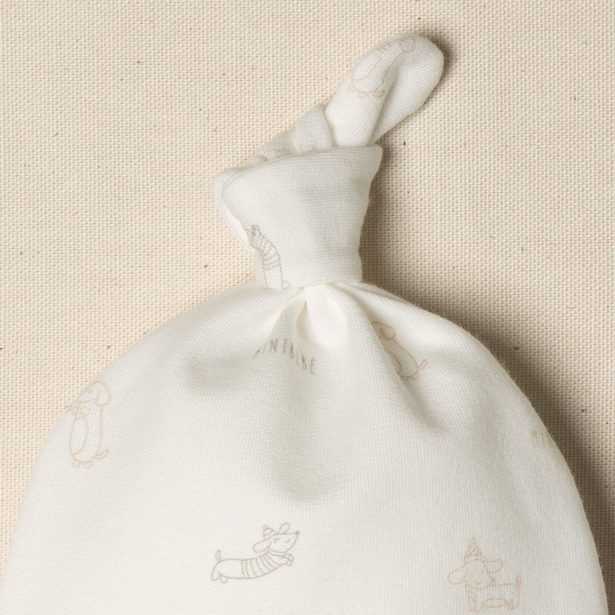 Cappellino nodo neonato caldo cotone organico 