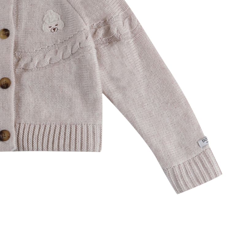Cardigan colore neutro casual bambina 