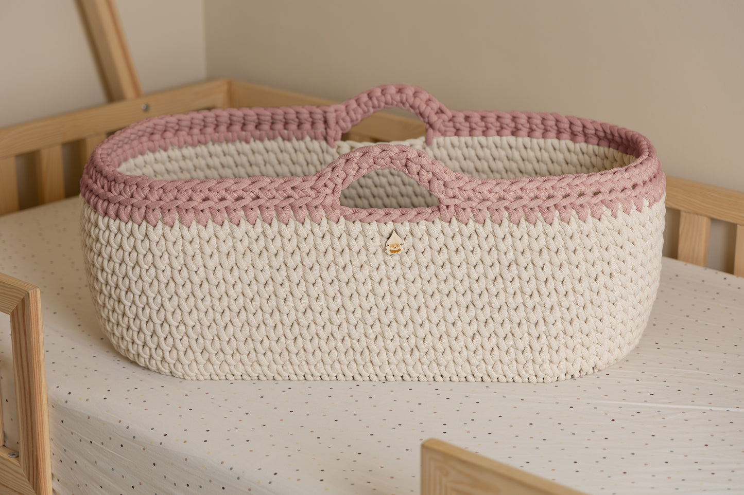 Culla Neonato 2-in-1 con Supporto Evolutivo in Legno-Trasformabile in Palestrina