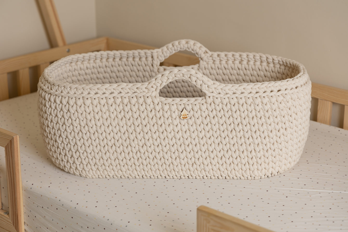 Culla Neonato 2-in-1 con Supporto Evolutivo in Legno-Trasformabile in Palestrina