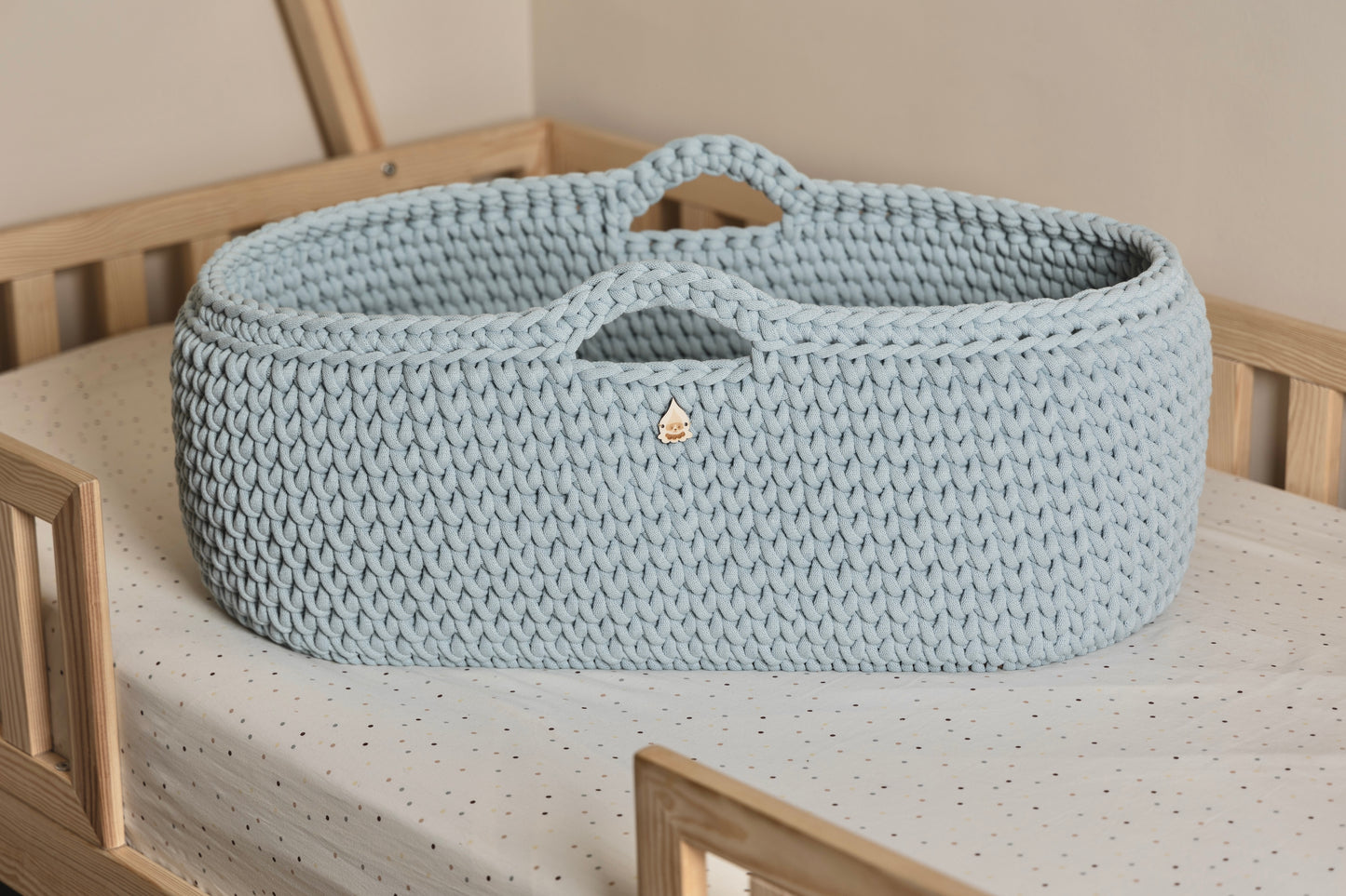 Culla Neonato 2-in-1 con Supporto Evolutivo in Legno-Trasformabile in Palestrina