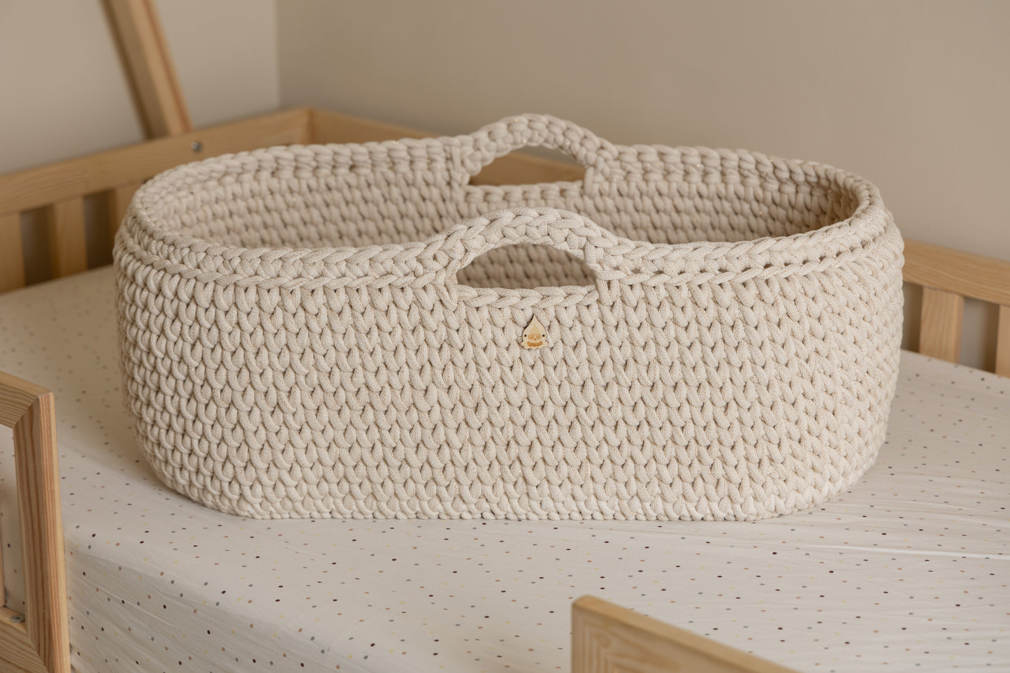 Culla Neonato 2-in-1 con Supporto Evolutivo in Legno-Trasformabile in Palestrina