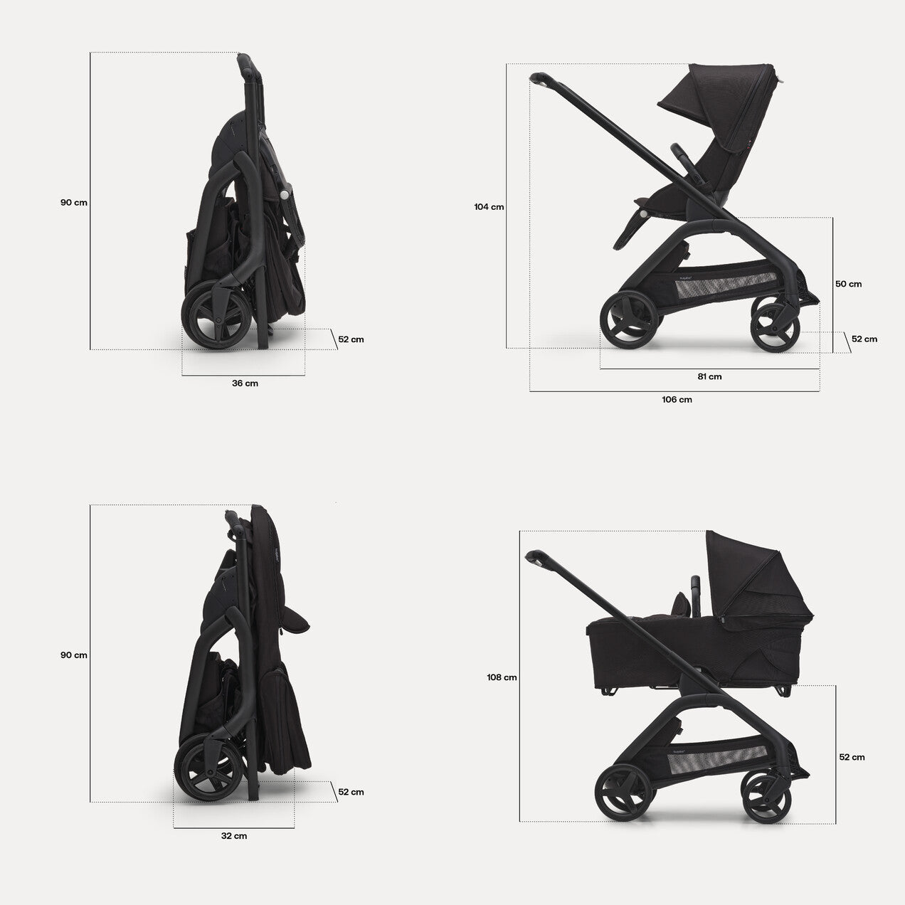 Duo-Bugaboo Dragonfly Passeggino 2 in 1