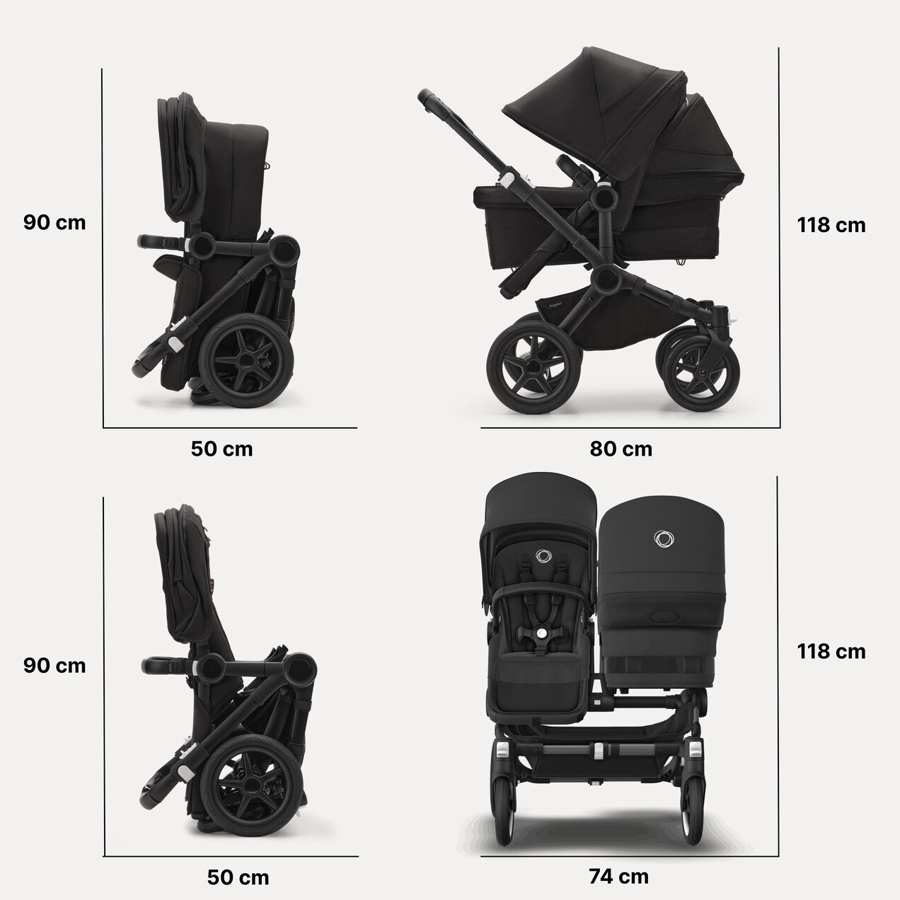 Bugaboo Donkey 5 Twin Passeggino gemellare