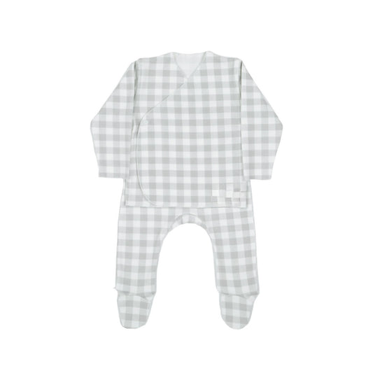 Set newborn-Vichy polvere - IL CASSETTO DEL BEBÈ 