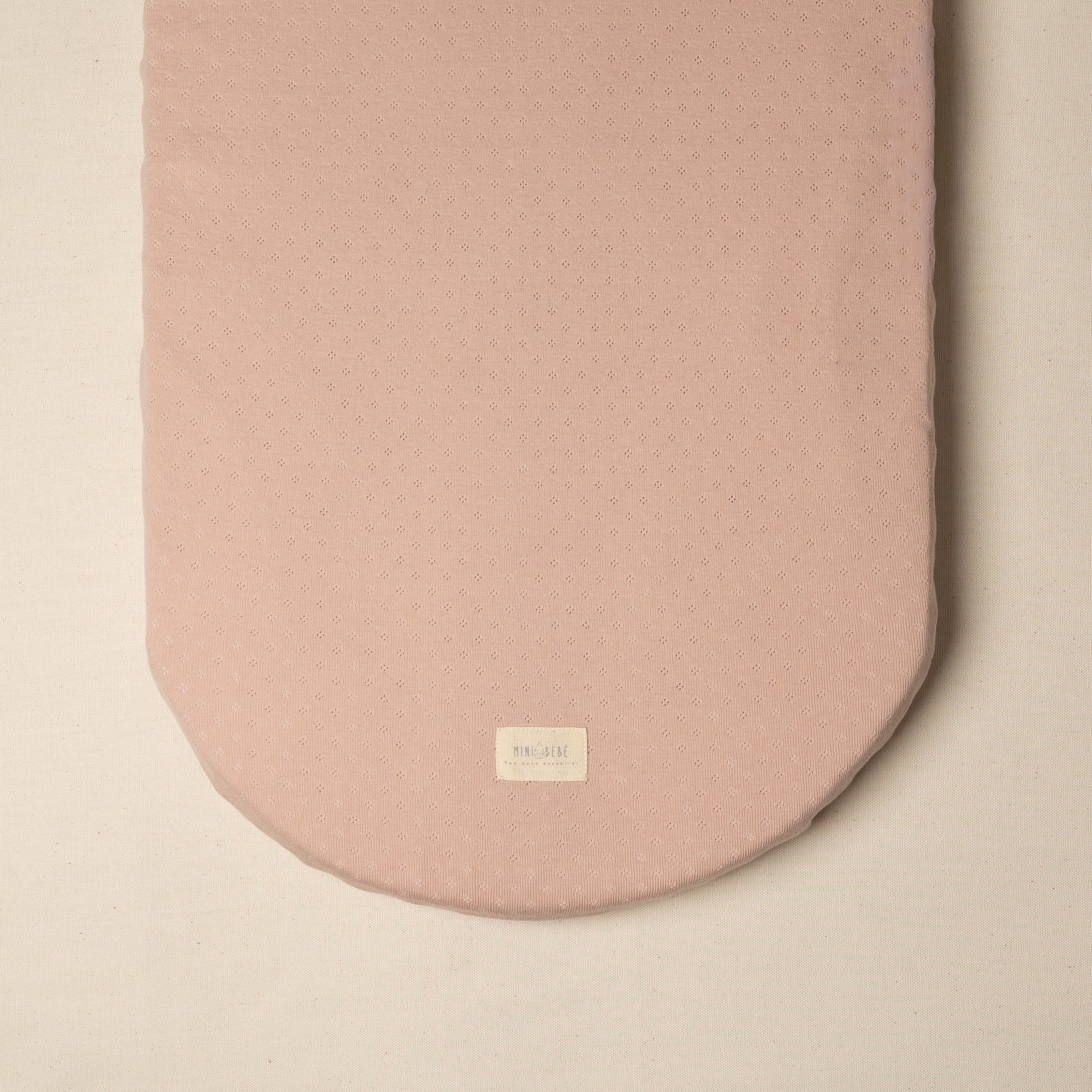 Lenzuolo con angoli rosa per culla in cotone organico rosa