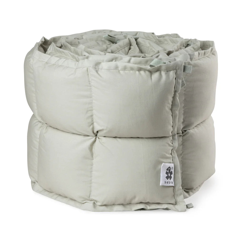 Paracolpi verde salvia per culla e lettino