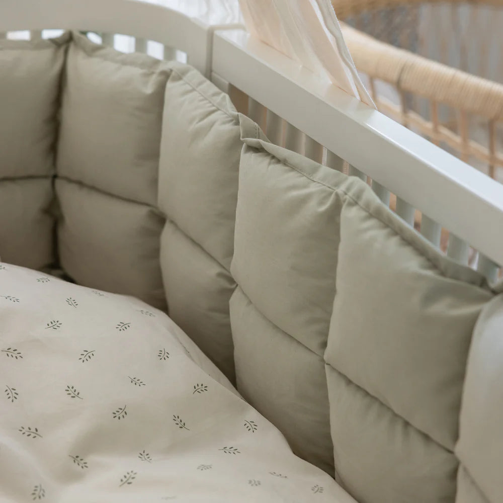 Paracolpi verde per culla neonati antisoffoco