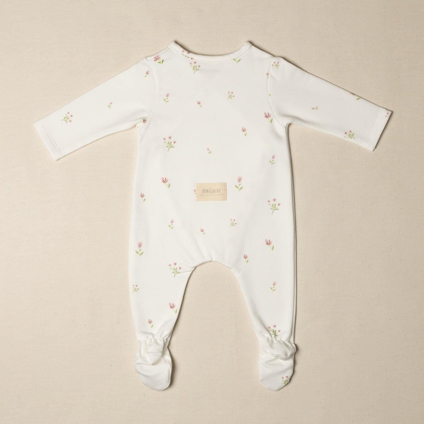 tutina nascita con piedino fiorellini