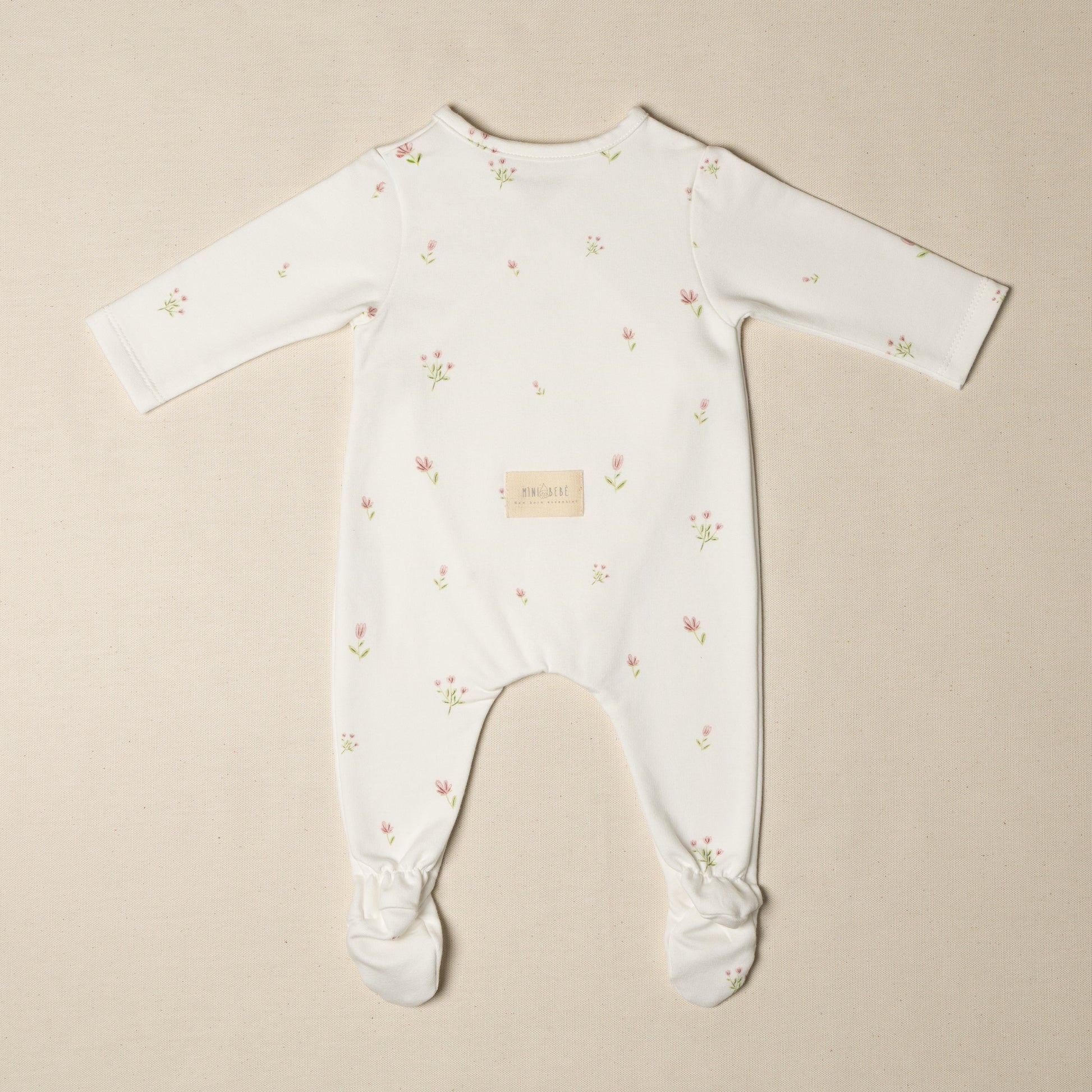 tutina nascita con piedino fiorellini