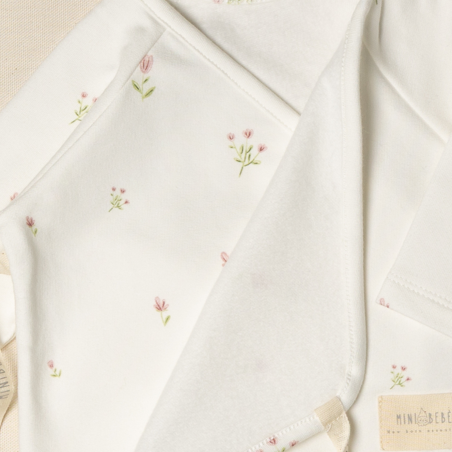 tutina nascita caldo cotone fiorellini 