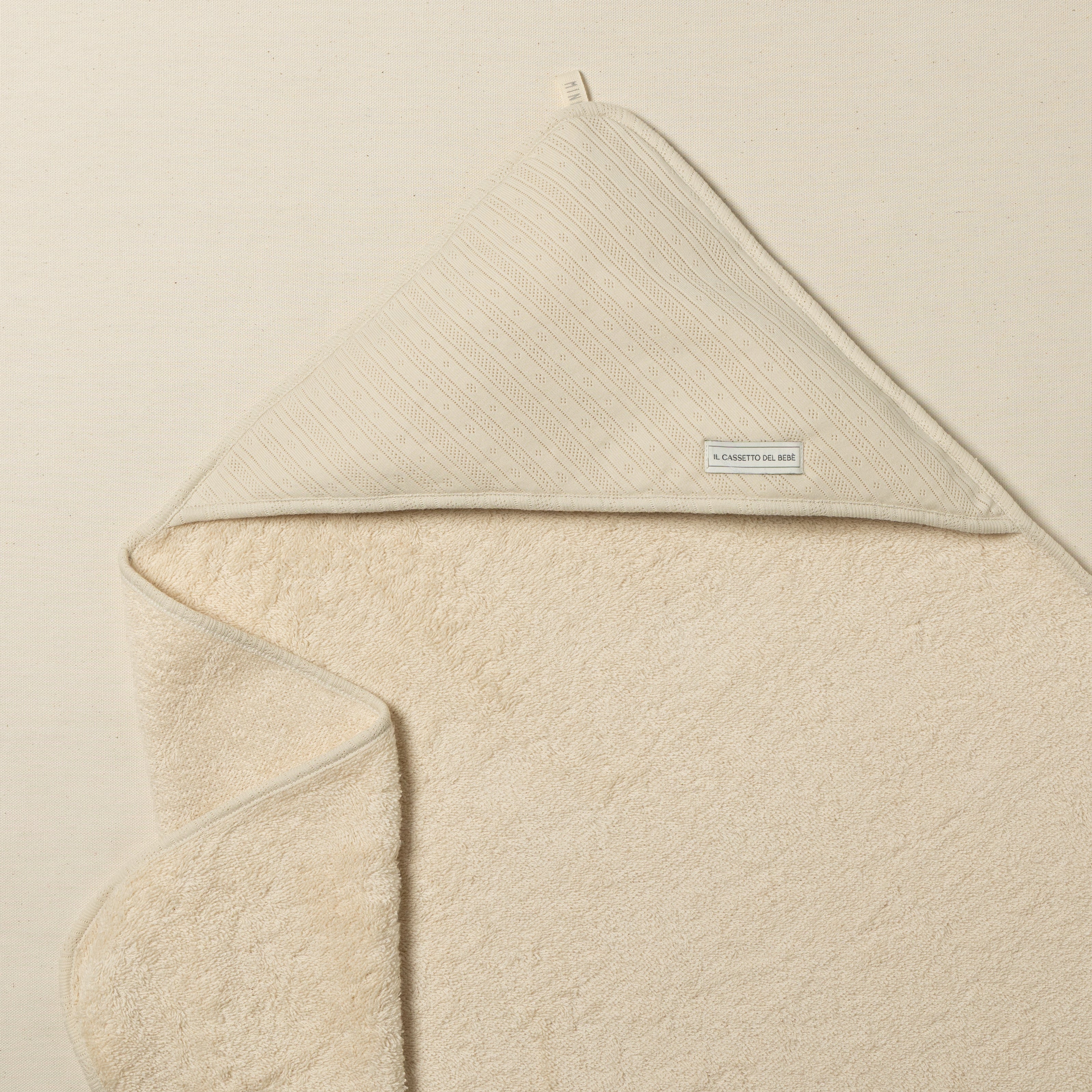triangolo asciugamano neonato bagnetto