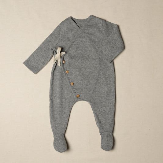 tutina neonato kimono  grigio il cassetto del bebè